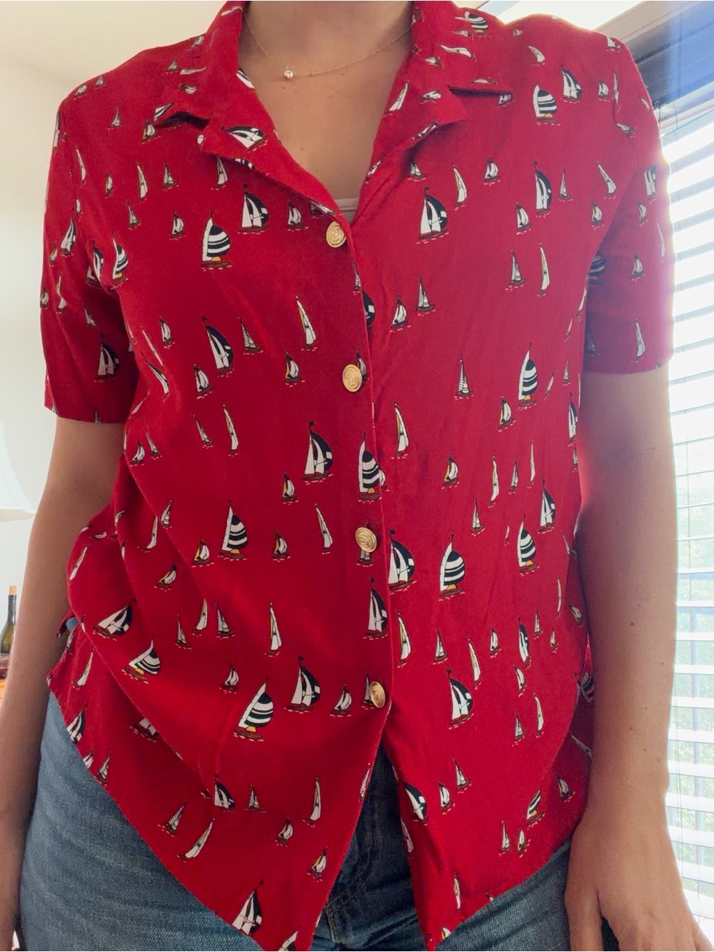 Vintage Liz Claiborne Nautical Top - Picture 2 of 13